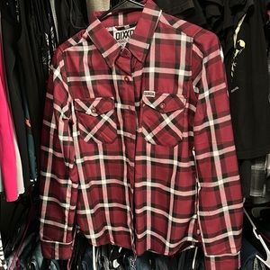 Dixxon women’s the cellar flannel size small